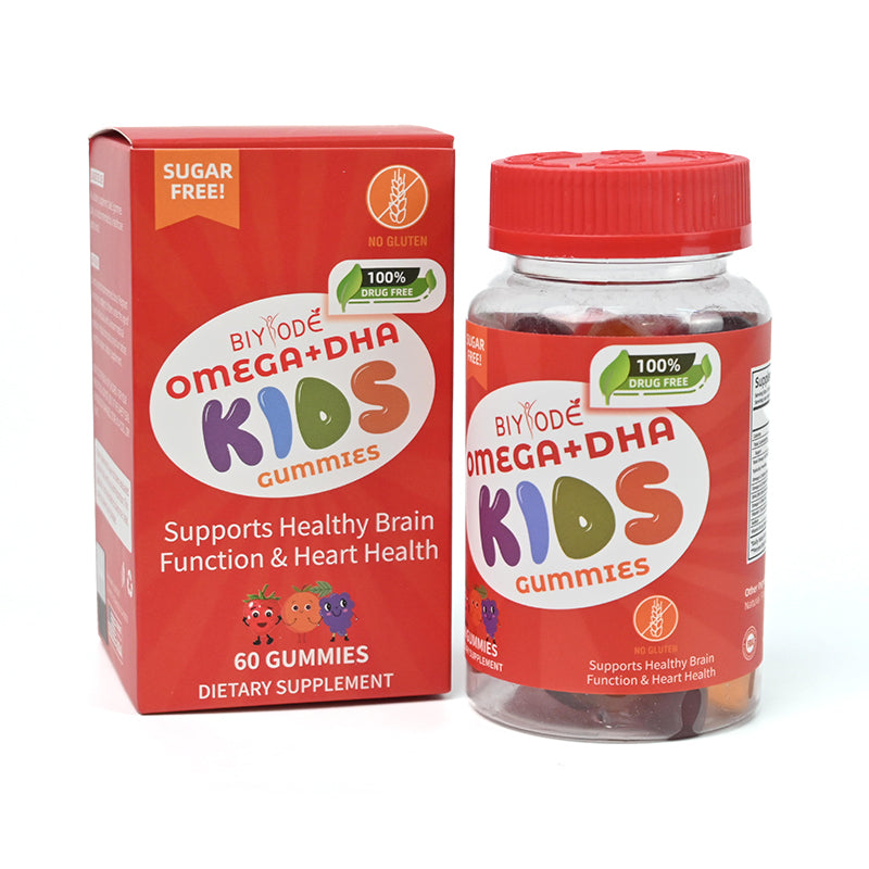 Kids Supplements with Omega 3, Vitamins C & D Essential for Health and Growth