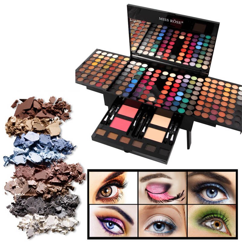 180 Colors of  Eye Shadow and Blush Set in a Makeup Palette Box