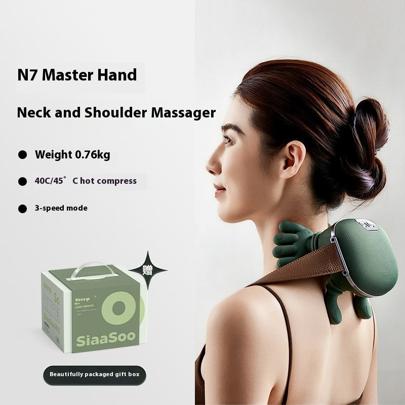 Wireless Neck & Shoulder Muscle Massager Shoulder & Back Kneading Massager