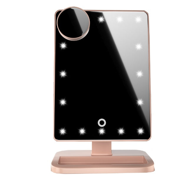 Lighted Makeup Mirror With Bluetooth Speaker and 10X Magnifcation