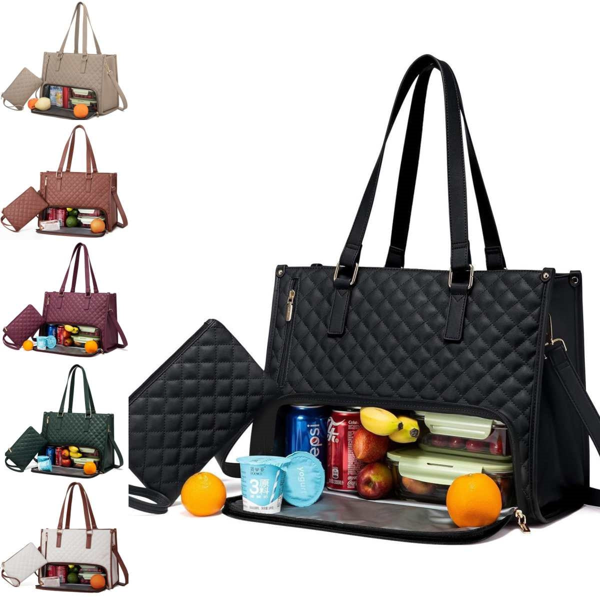 Women's Thermal Insulated Cross-body Lunch Box or Laptop Bag