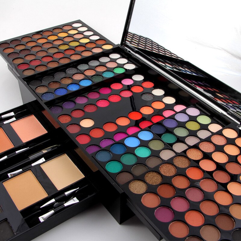 180 Colors of  Eye Shadow and Blush Set in a Makeup Palette Box