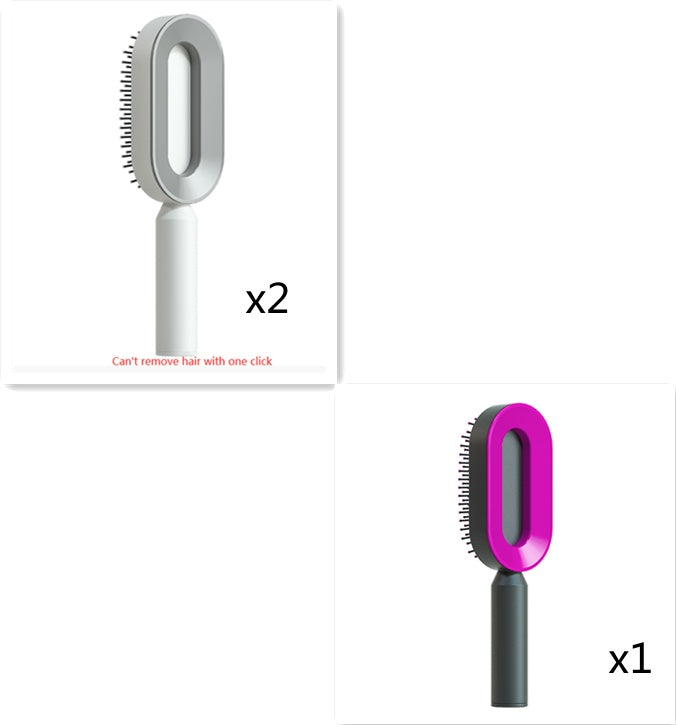 Self Cleaning Hair Brush and Massage Comb