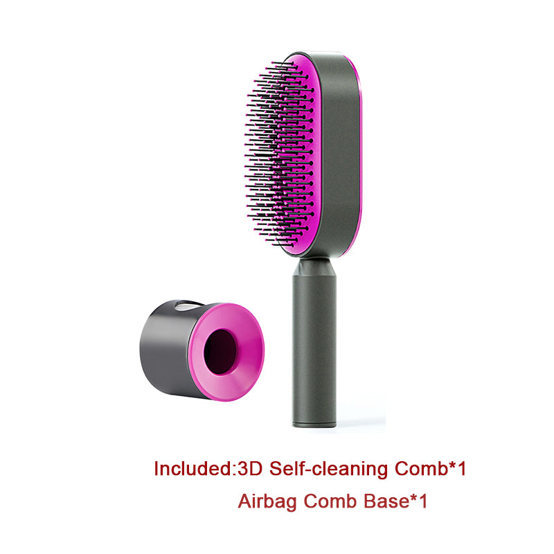 Self Cleaning Hair Brush and Massage Comb