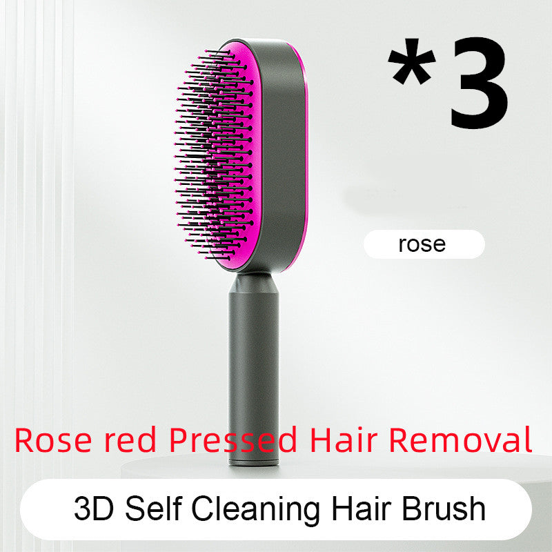 Self Cleaning Hair Brush and Massage Comb
