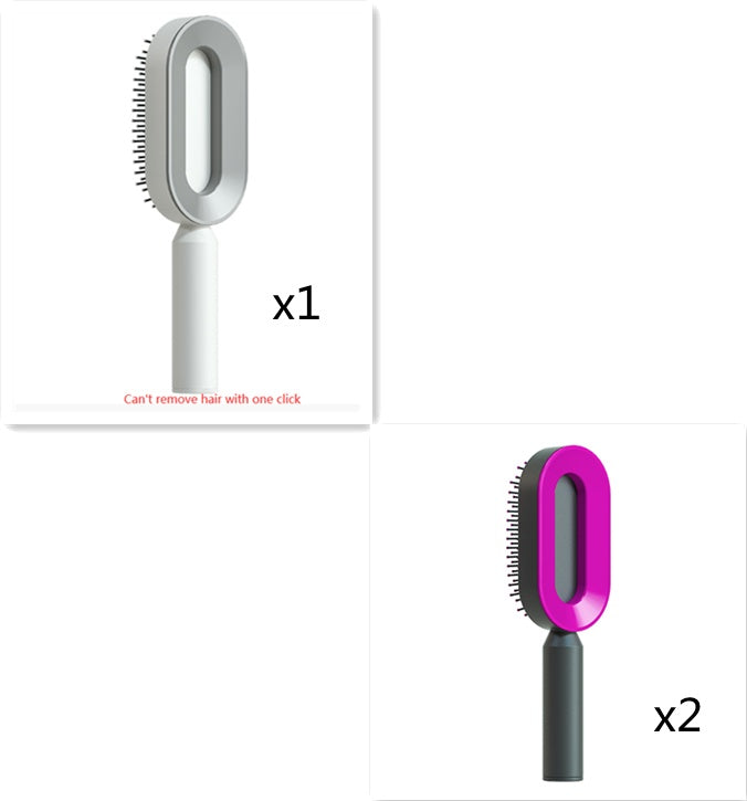 Self Cleaning Hair Brush and Massage Comb
