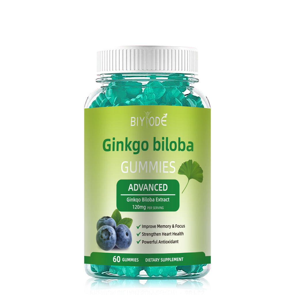 Ginkgo-Biloba Gummies Support Adult Memory & Focus