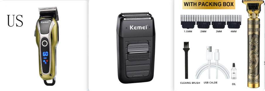 Rechargeable Professional Hair Clipper and Beard Trimmer