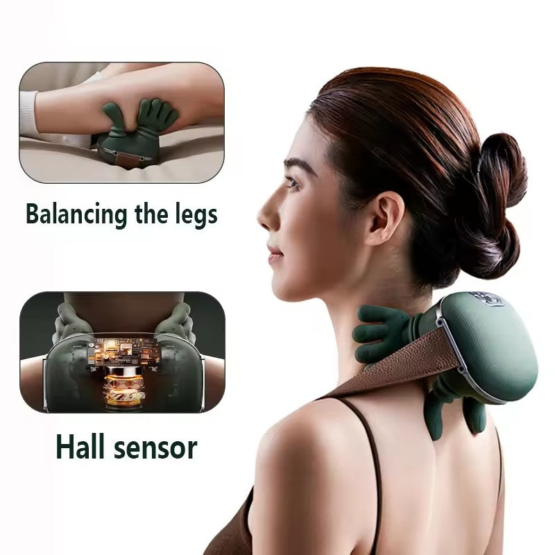 Wireless Neck & Shoulder Muscle Massager Shoulder & Back Kneading Massager