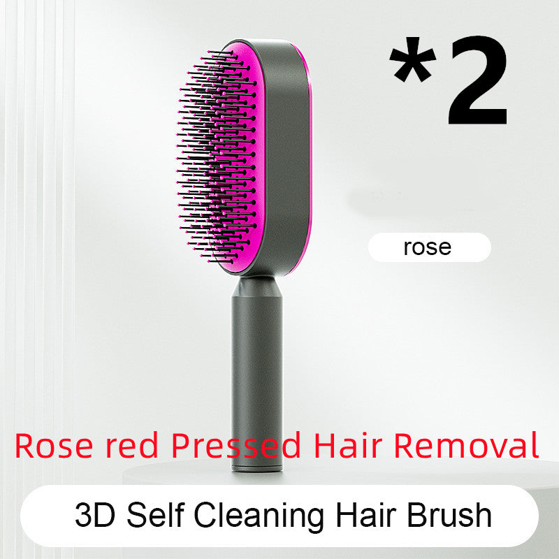Self Cleaning Hair Brush and Massage Comb