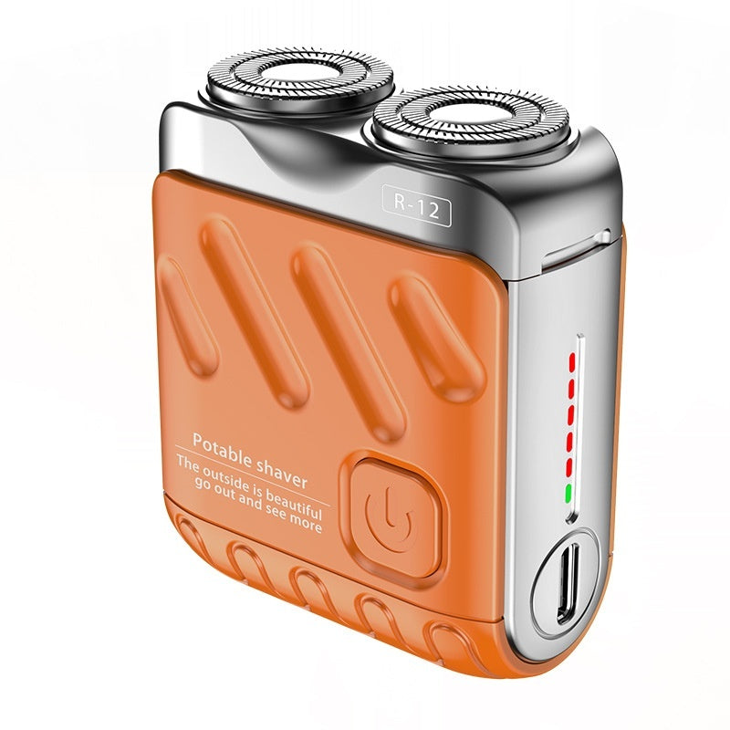 Rechargeable Men's Portable Rotary Wet or Dry Mini Shaver