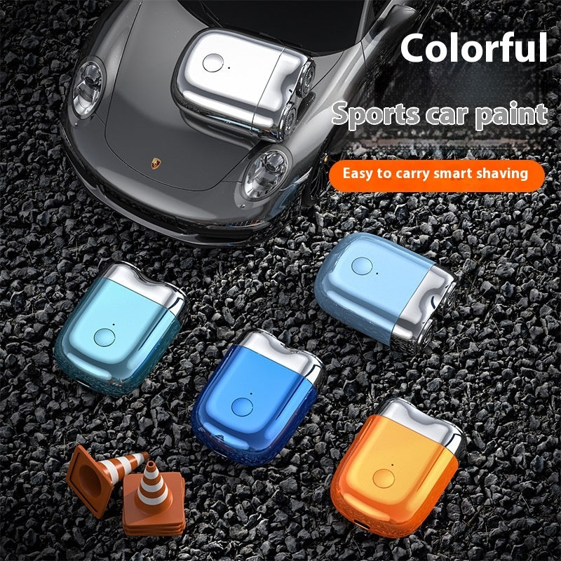 Rechargeable Men's Portable Rotary Wet or Dry Mini Shaver
