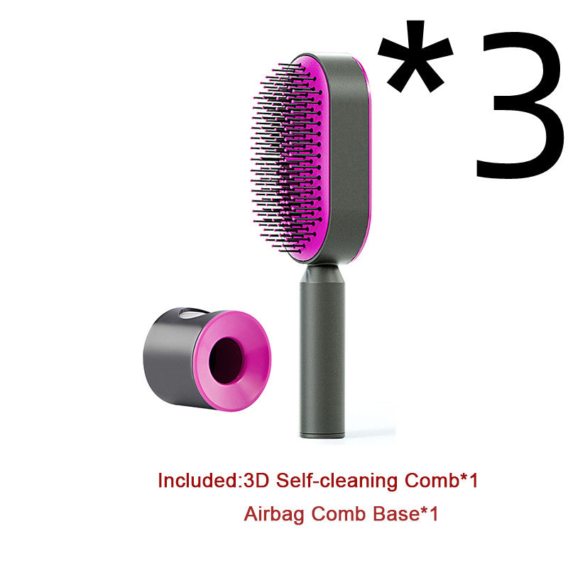 Self Cleaning Hair Brush and Massage Comb
