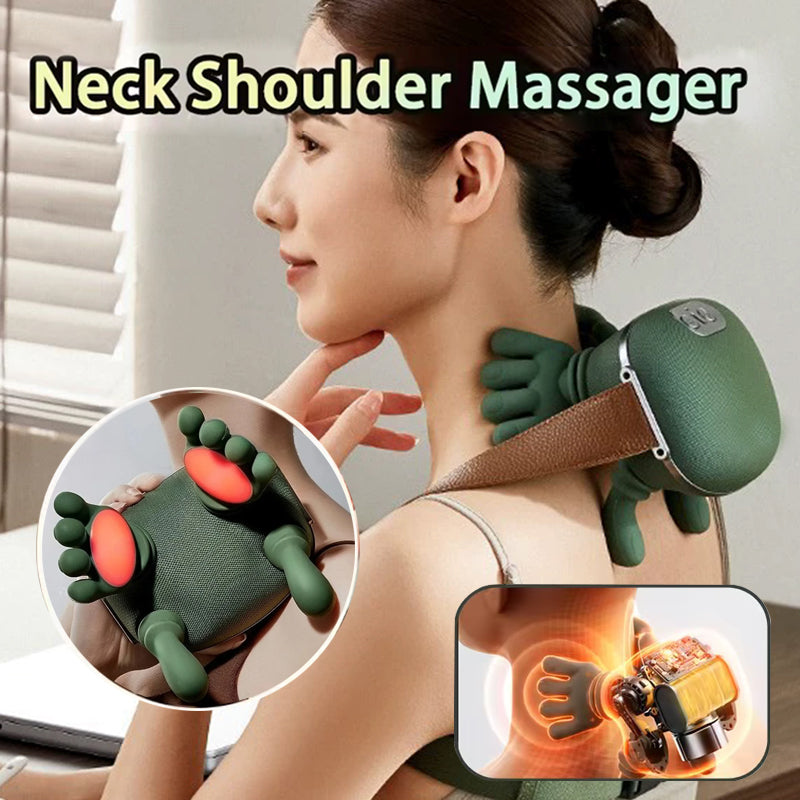 Wireless Neck & Shoulder Muscle Massager Shoulder & Back Kneading Massager