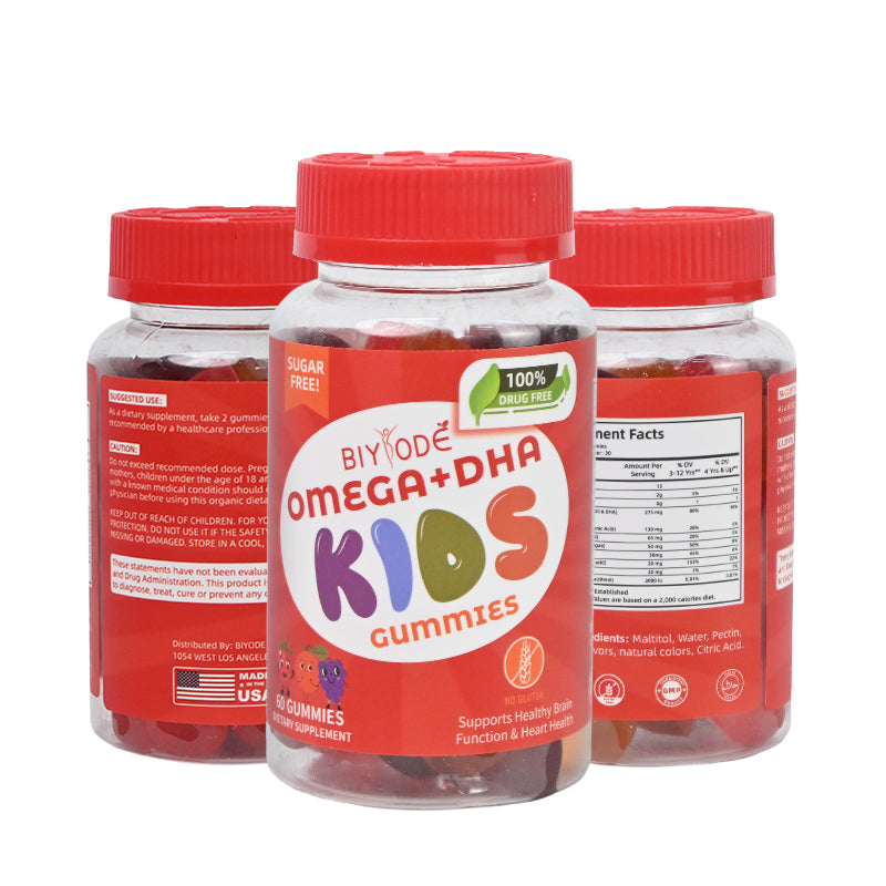 Kids Supplements with Omega 3, Vitamins C & D Essential for Health and Growth