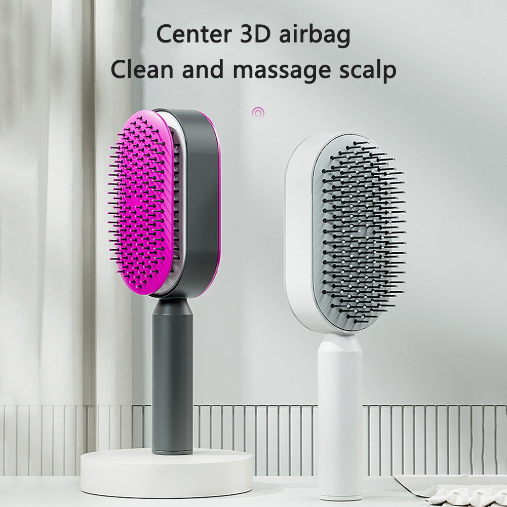 Self Cleaning Hair Brush and Massage Comb