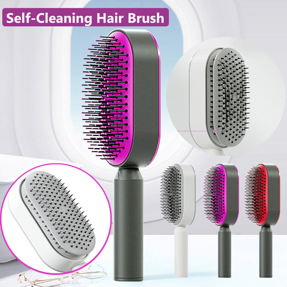 Self Cleaning Hair Brush and Massage Comb