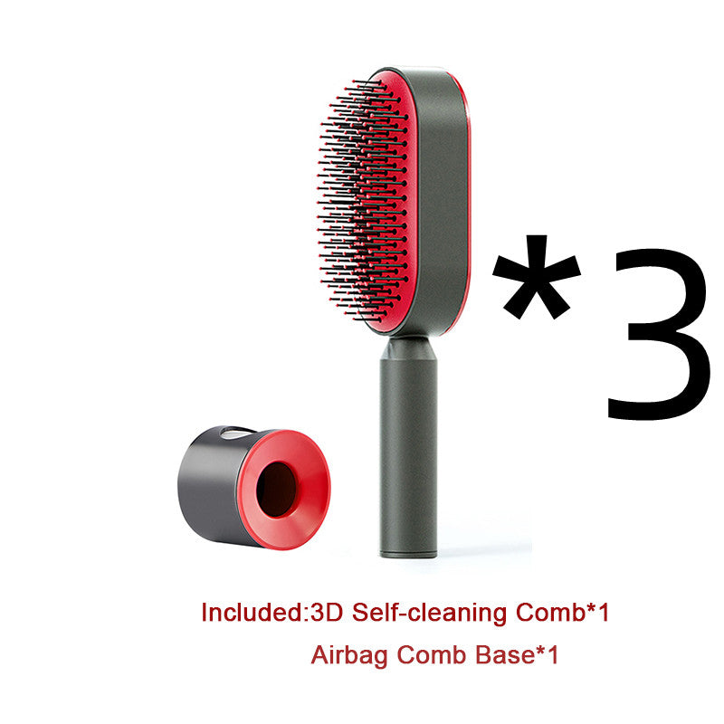 Self Cleaning Hair Brush and Massage Comb