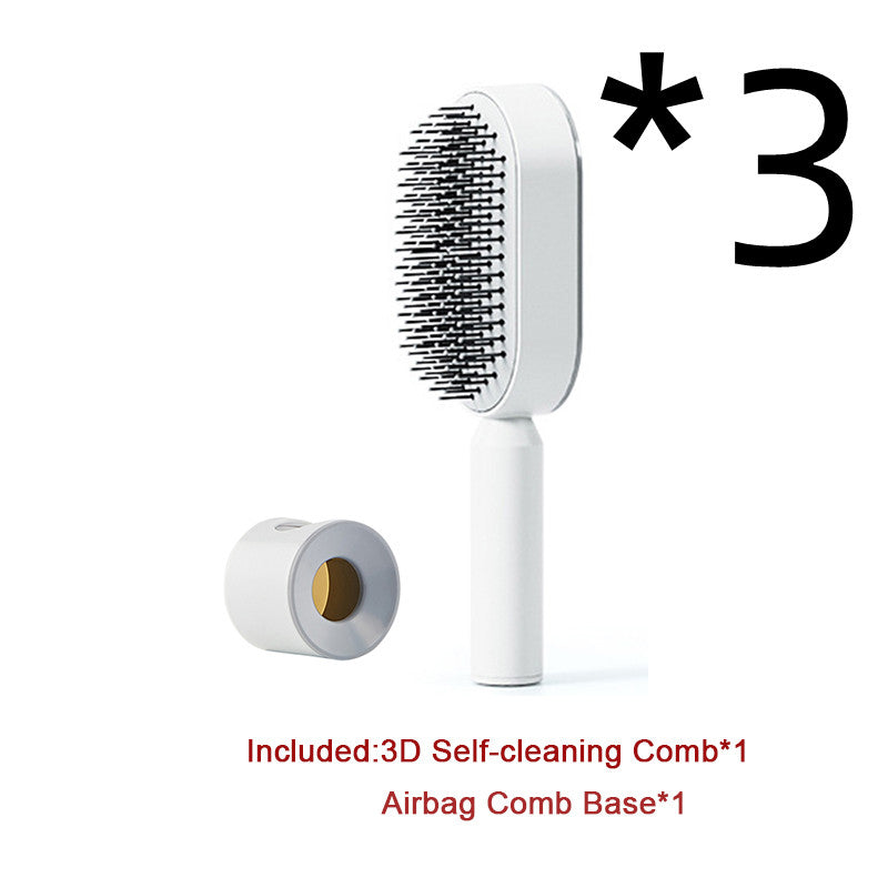 Self Cleaning Hair Brush and Massage Comb