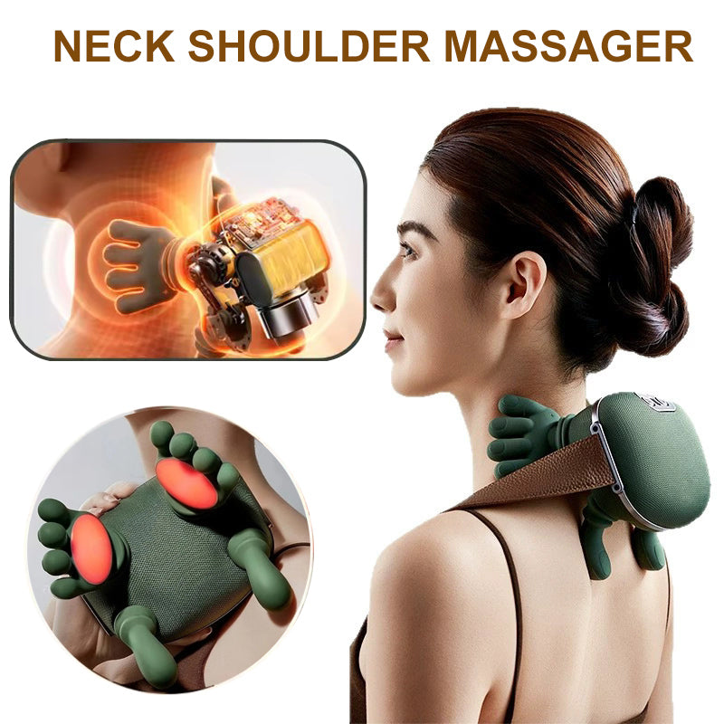 Wireless Neck & Shoulder Muscle Massager Shoulder & Back Kneading Massager